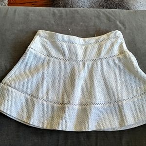 White skirt with boho accents